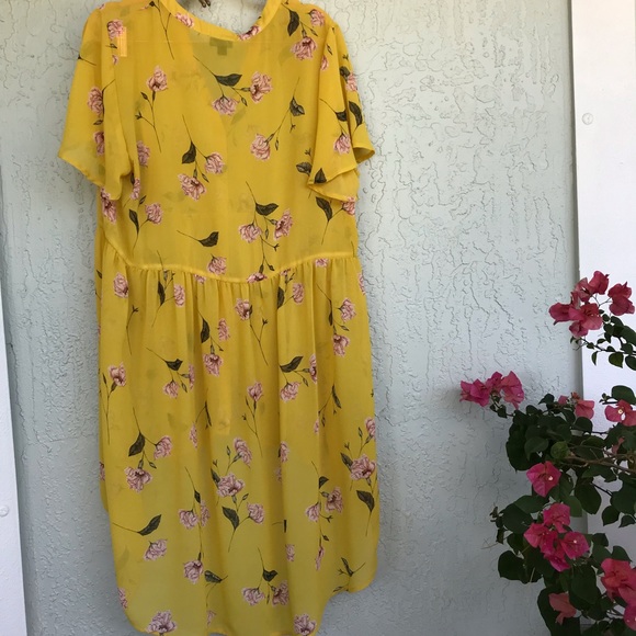 🦄Yellow Hi Low Top - Picture 2 of 3